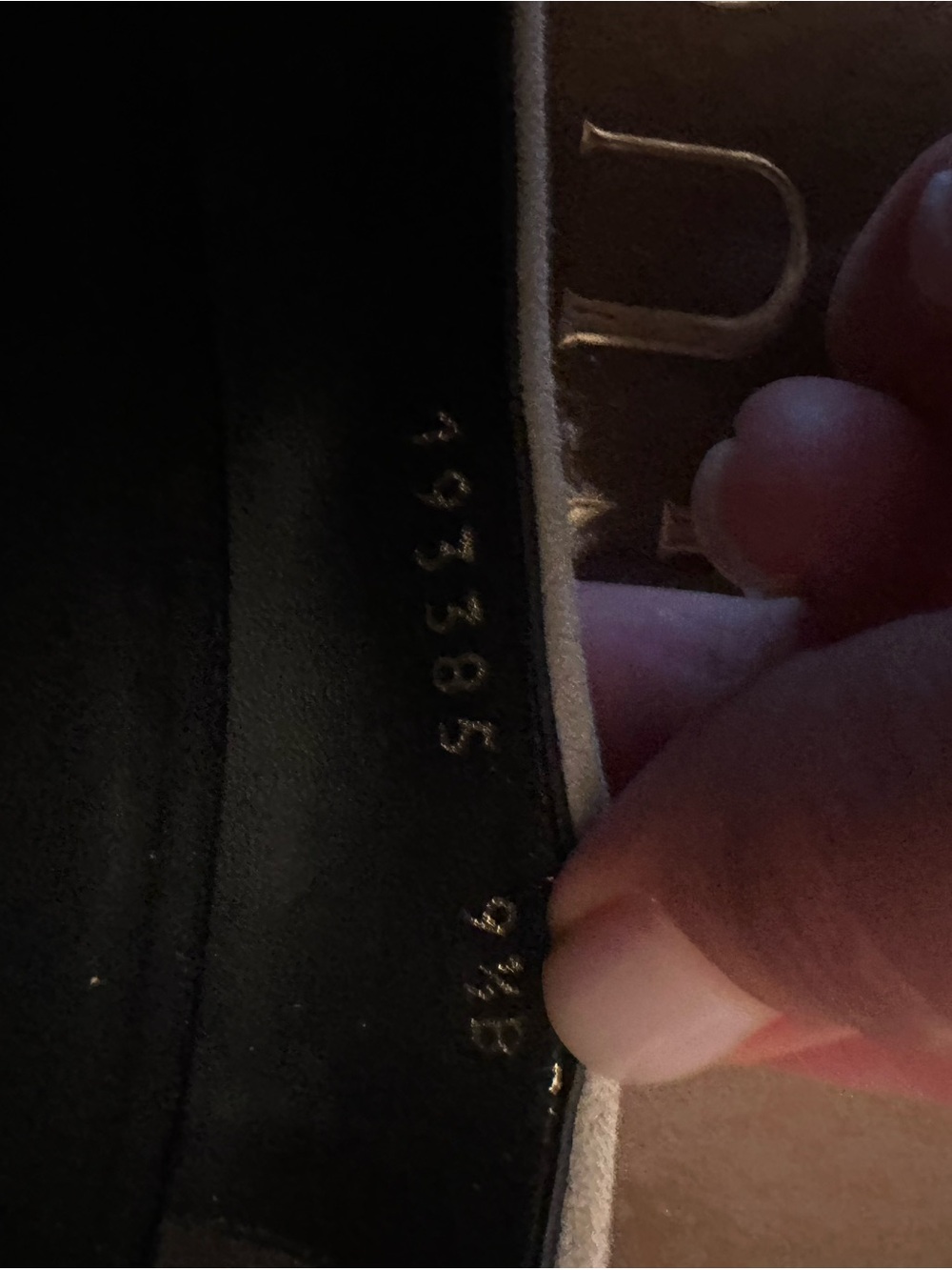 Gucci Black Patent and White Suede Open Toe Pumps - Picture 6 of 16